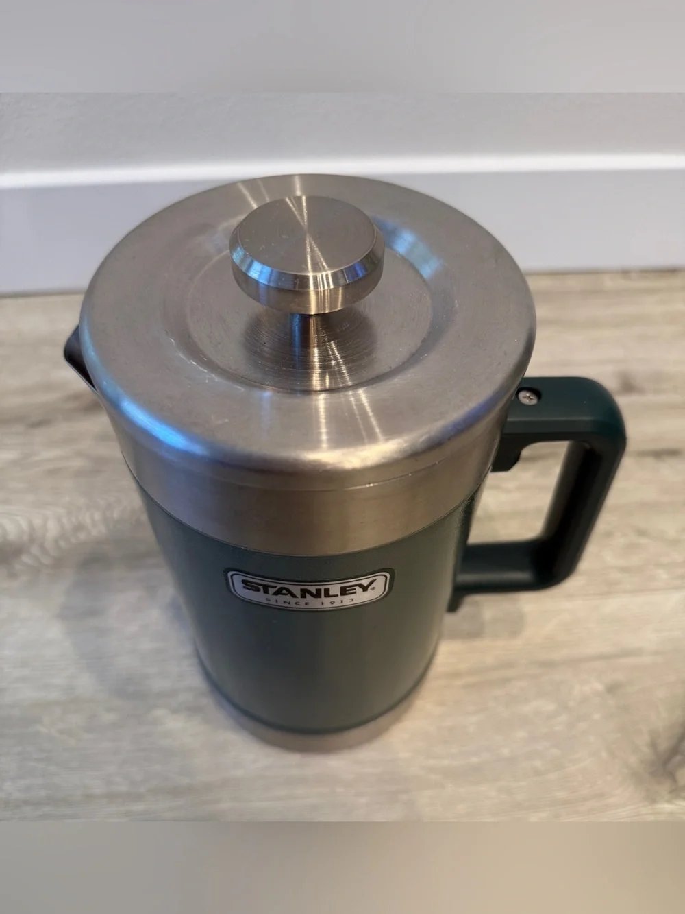 Stanley Classic Stay Hot Coffee French Press 48 oz Stainless Hammertone Green - Picture 5 of 14